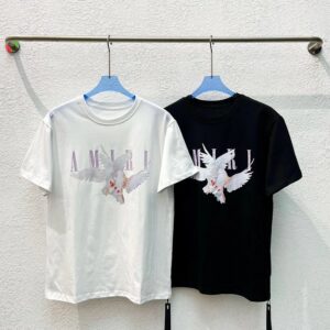 amiri crane printed t shirt multicolor