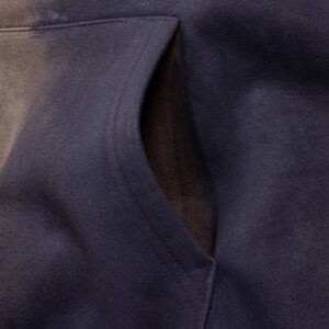 travis scott painted and embroidered hoodie brown