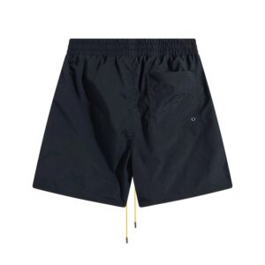 rhude embroidered elastic shorts multicolor