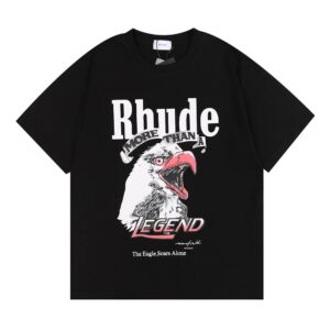 rhude eagle print t shirt multicolor