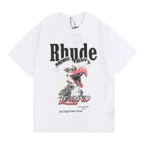 rhude eagle print t shirt multicolor