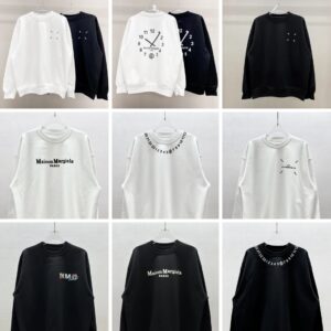 maison margiela mm6 print sweatshirt black