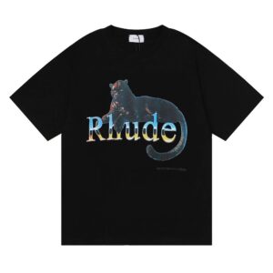 rhude black panther t shirt multi