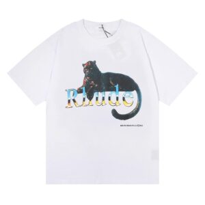 rhude black panther t shirt multi