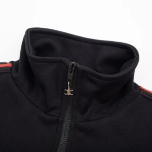 celine zip up jacket black