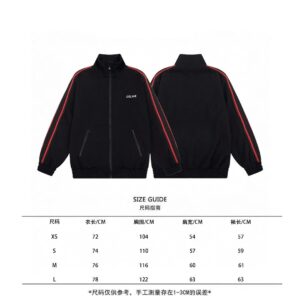 celine zip up jacket black