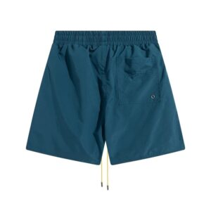 rhude embroidered elastic shorts multicolor