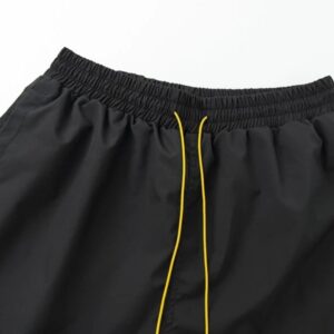 rhude embroidered elastic shorts multicolor