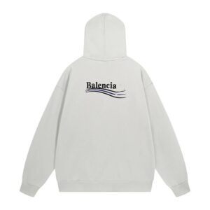 balenciaga wave embroidery hoodie multi color