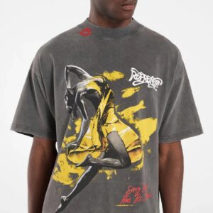 represent romantic lips graphic tee black