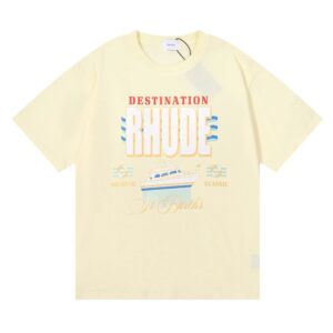 rhude yacht print tee multicolor