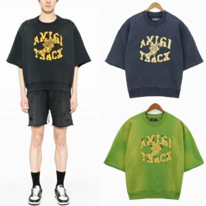 amiri track embroidery tee multi