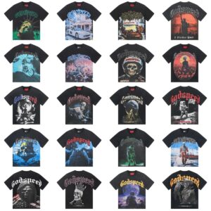 godspeed skull print tee black