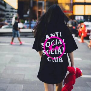 assc lightning print t shirt black