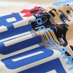 rhude racing logo t shirt multi