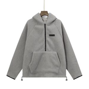 essentials fleece hoodie black/grey