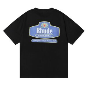 rhude motorsport badge t shirt multicolor