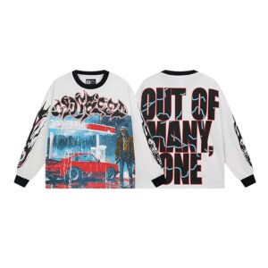 god speed vintage washed graphic long sleeve tee