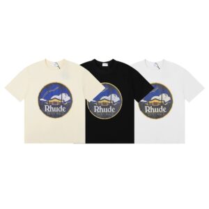 rhude sunset graphic tee multicolor