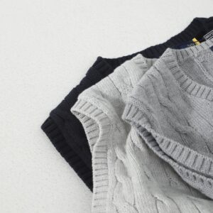 ralph lauren v neck knit vest multicolor