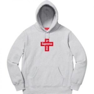 supreme big logo jacquard hoodie multicolor