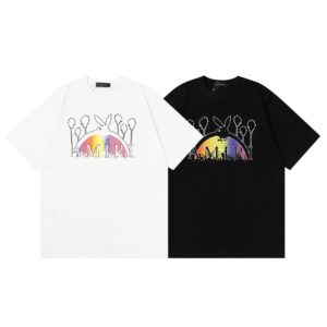 amiri graphic t shirt multi