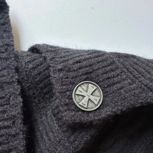 erd distressed loose cardigan multicolor