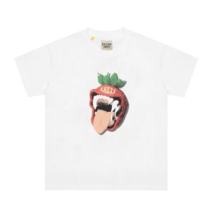 gallery dept strawberry printed t shirt white