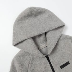 essentials fleece hoodie black/grey