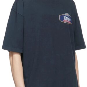 rhude motorsport badge t shirt multicolor