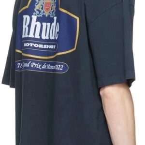 rhude motorsport badge t shirt multicolor