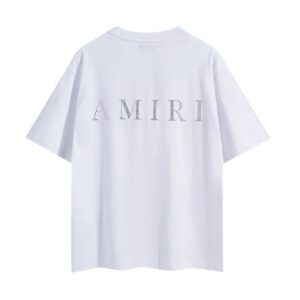 amiri rhinestone logo t shirt black