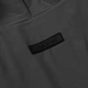 essentials patchwork letter hoodie black/grey