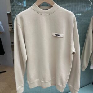 jacquemus logo embroidered sweatshirt multicolor