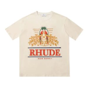 rhude logo t shirt multicolor