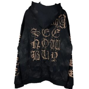 balenciaga graffiti hoodie black