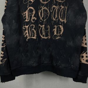 balenciaga graffiti hoodie black