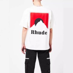 rhude sunset graphic tee multicolor