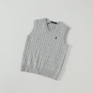 ralph lauren v neck knit vest multicolor