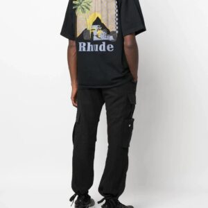 rhude sunset palm racing tee multicolor