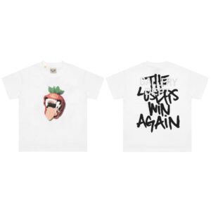 gallery dept strawberry printed t shirt white