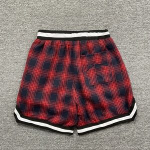 rhude plaid mesh shorts multicolor