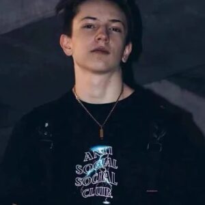 assc lightning print tee black