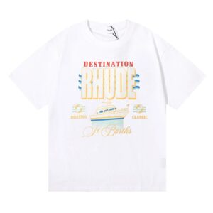 rhude yacht print tee multicolor