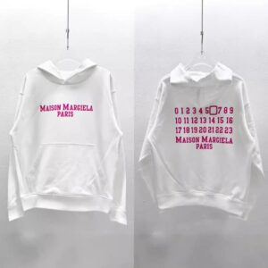 maison margiela hoodie white