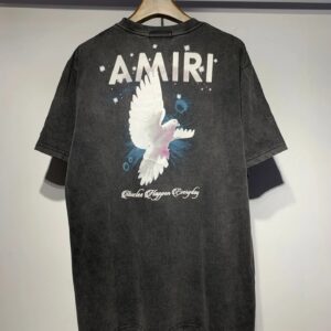 amiri cosmic letter t shirt multicolor