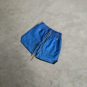 rhode embroidered drawstring shorts multicolor