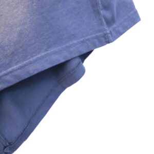 amiri washed logo t shirt blue