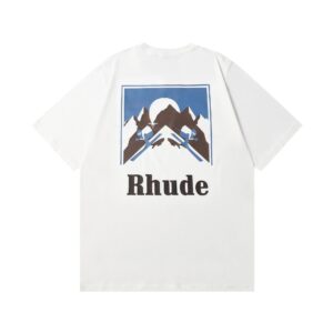 rhude sunset mountain tee multicolor