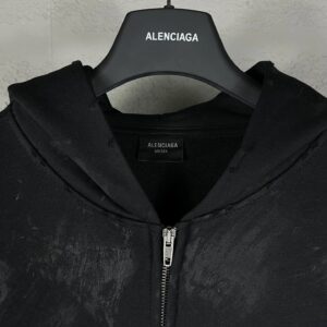 balenciaga graffiti hoodie black
